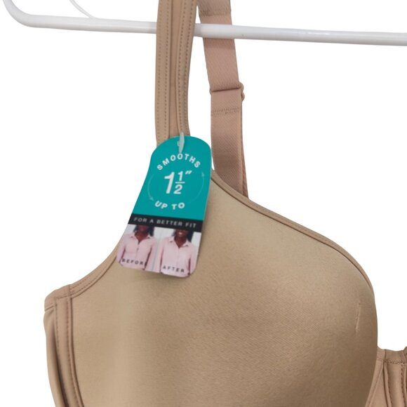 Bali Women One Smooth U Ultra Light Underwire Bra 3490 Size 36D Beige - Picture 7 of 11